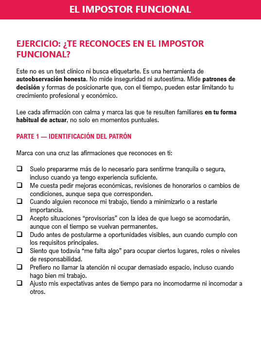 El síndrome del impostor te está costando plata